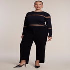 Sheer Stripe Sweater image number 3
