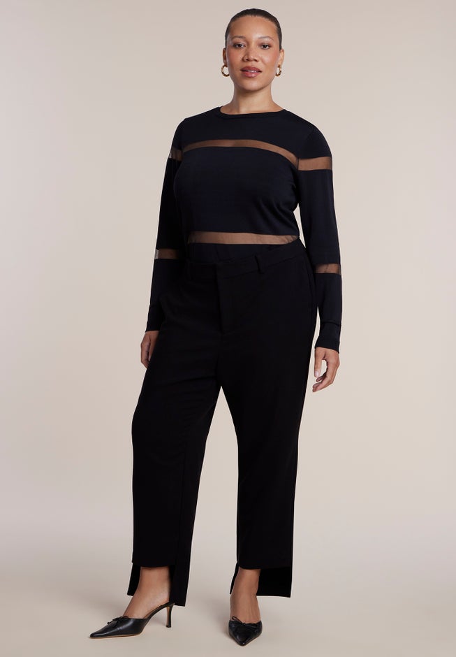 Sheer Stripe Sweater image number 3