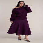 Off The Shoulder Oversized Sweater image number 3