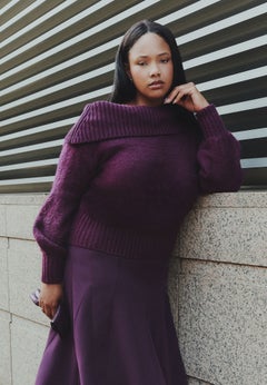 Off The Shoulder Oversized Sweater