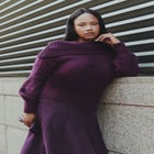 Off The Shoulder Oversized Sweater image number 0