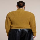 Power Shoulder Mock Neck Sweater image number 2