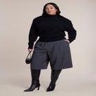 Power Shoulder Mock Neck Sweater image number 2