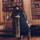 Faux Fur-Trim Faux Leather Coat image number 0