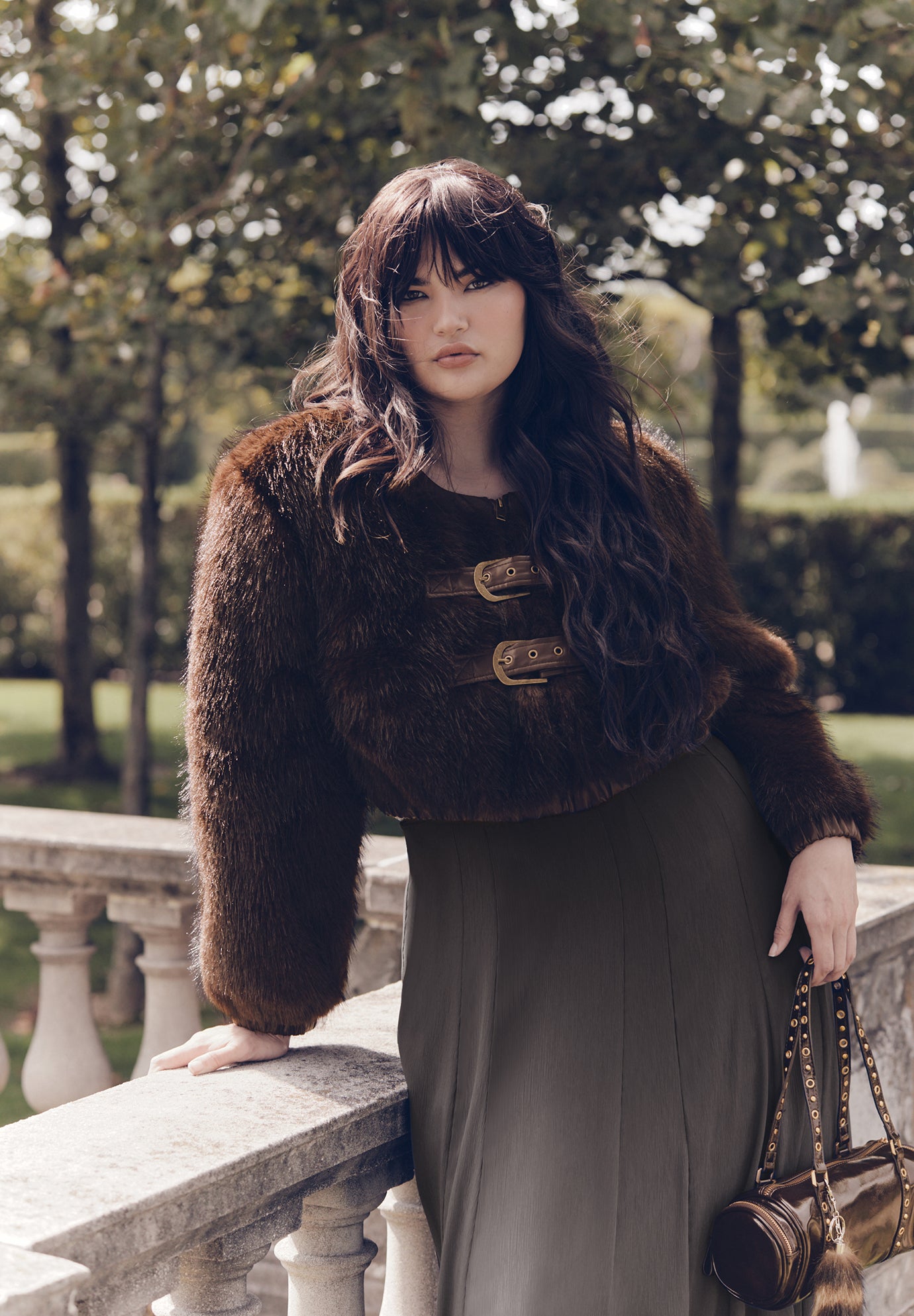 Faux Fur Cropped Jacket image number 0