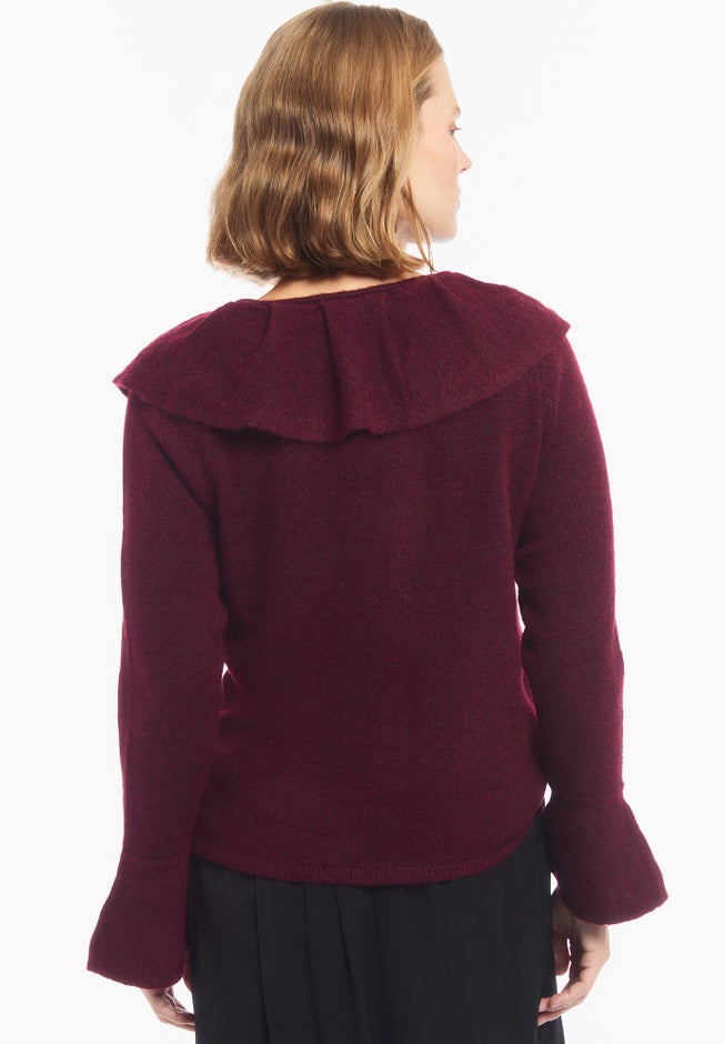 Ruffled Collar Sweater image number 2