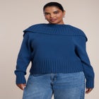 Plunging Back Sweater image number 1