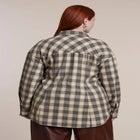 Cinched-Waist Plaid Flannel image number 2