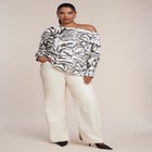Off The Shoulder Satin Top image number 2