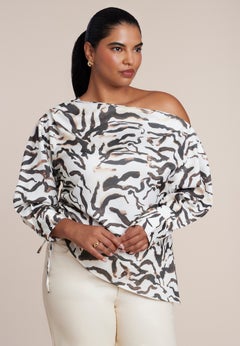 Off The Shoulder Satin Top