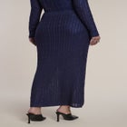 Metallic Knit Maxi Skirt image number 3