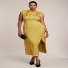 Funnel Neck Jacquard Maxi Dress image number 0