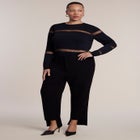 Step Hem High-Waist Trouser image number 1
