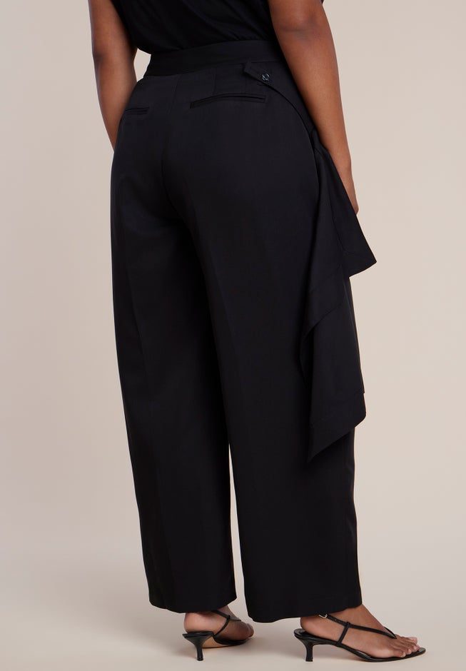 Skirt Overlay Wide-Leg Pant image number 2