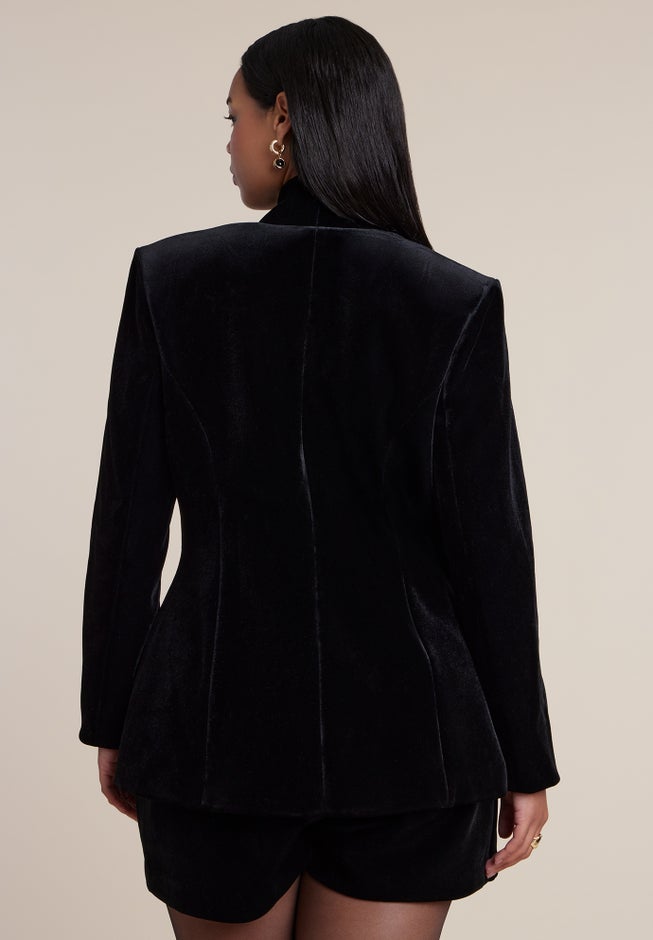 Velvet Hourglass Blazer image number 1