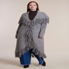 Shawl Collar Fringe Duster image number 0