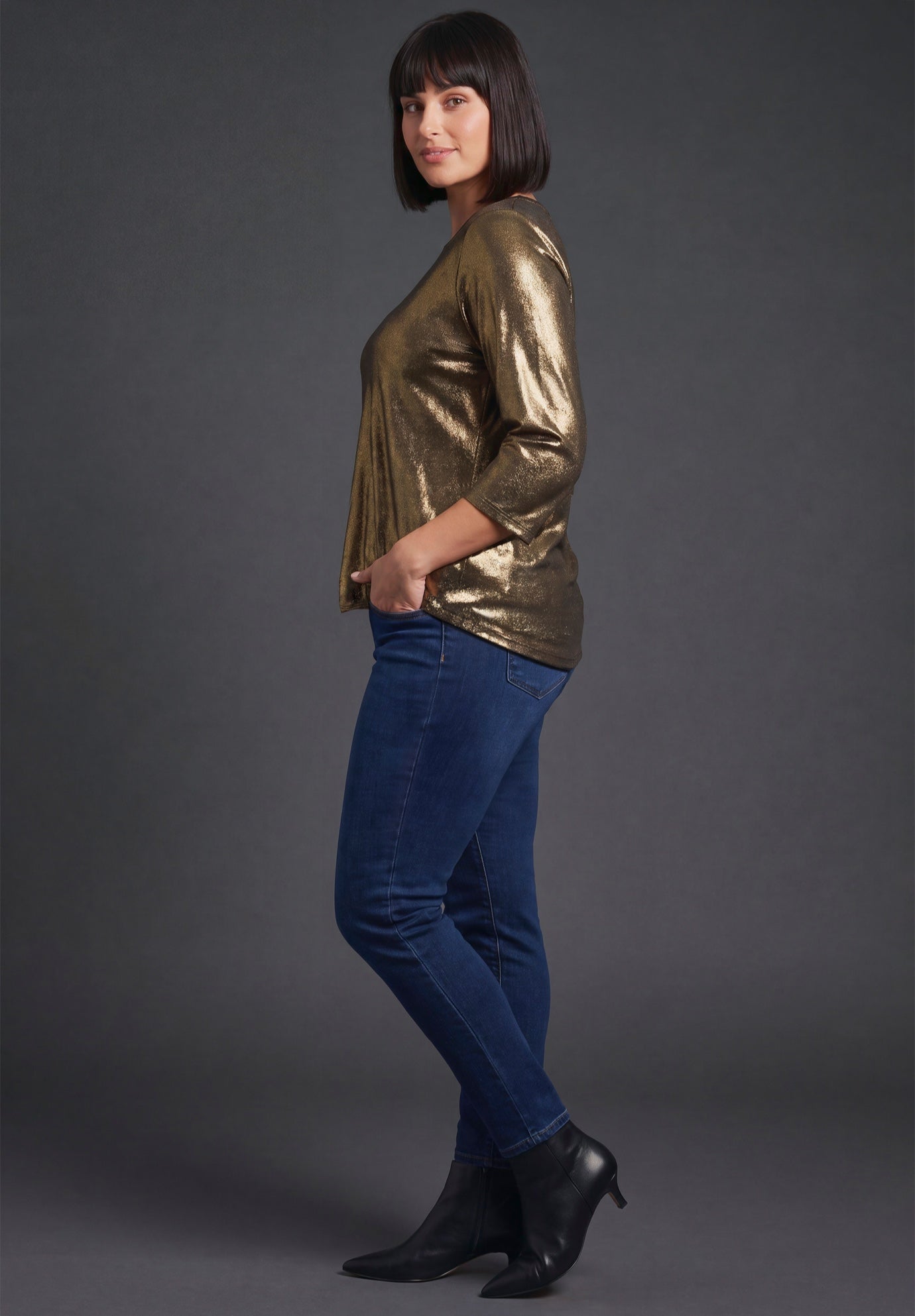 Maren Metallic Tee image number 2