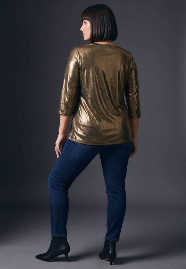 Maren Metallic Tee image number 3