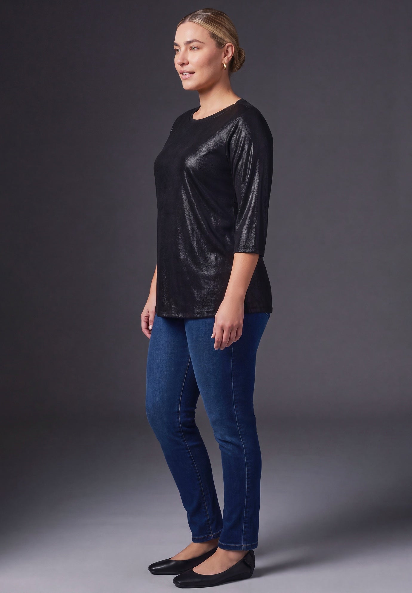 Maren Metallic Tee image number 2