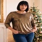 Maren Metallic Tee image number 0