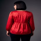Seraphina Satin Jacquard Blouse image number 2
