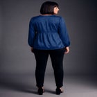 Seraphina Satin Jacquard Blouse image number 1