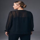 Liliana Lace Front Blouse image number 1
