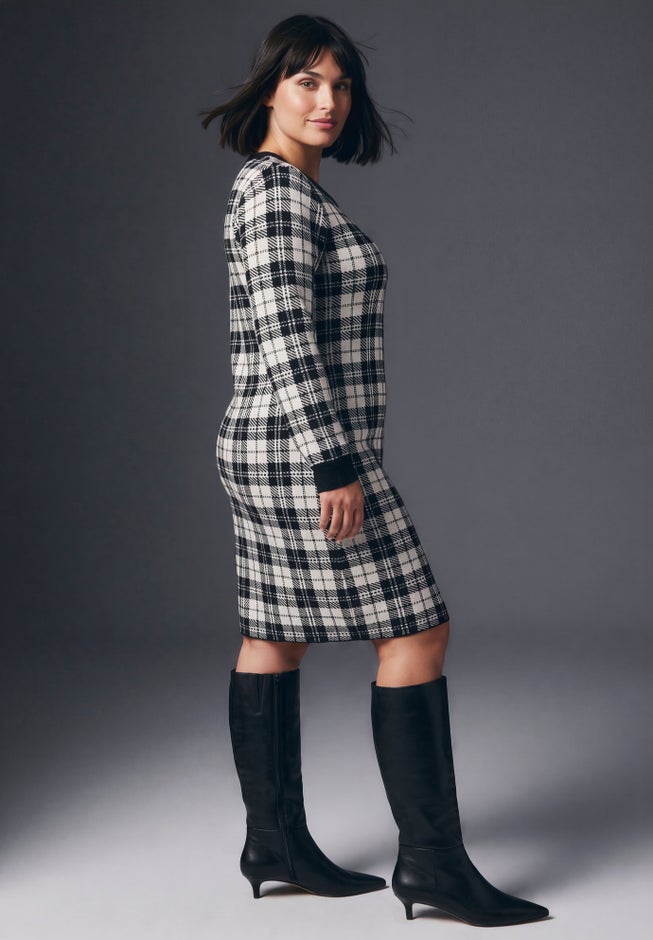 Calista Crewneck Sweater Dress image number 4