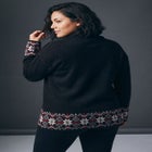 Fairisle Zip Front Cardigan image number 1