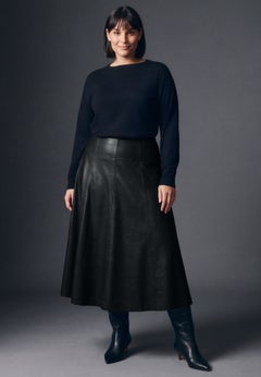 Faux Leather Skirt