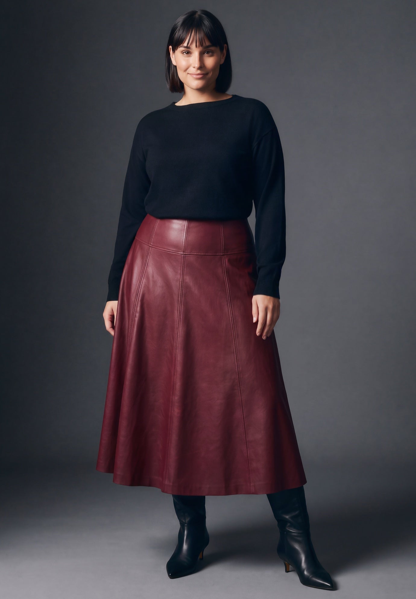 Faux Leather Skirt image number 0