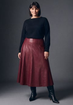 Faux Leather Skirt