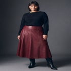 Faux Leather Skirt image number 0