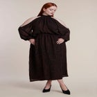Cold-Shoulder Chiffon Maxi Dress image number 2