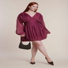 Corset-Waist Bubble Mini Dress image number 1