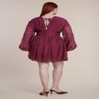 Corset-Waist Bubble Mini Dress image number 2