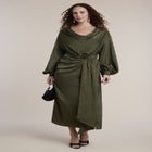 Draped Jacquard Maxi Dress image number 1