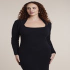 Shrug Detail Knit Maxi Dress image number 2