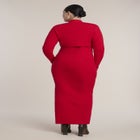 Shrug Detail Knit Maxi Dress image number 1