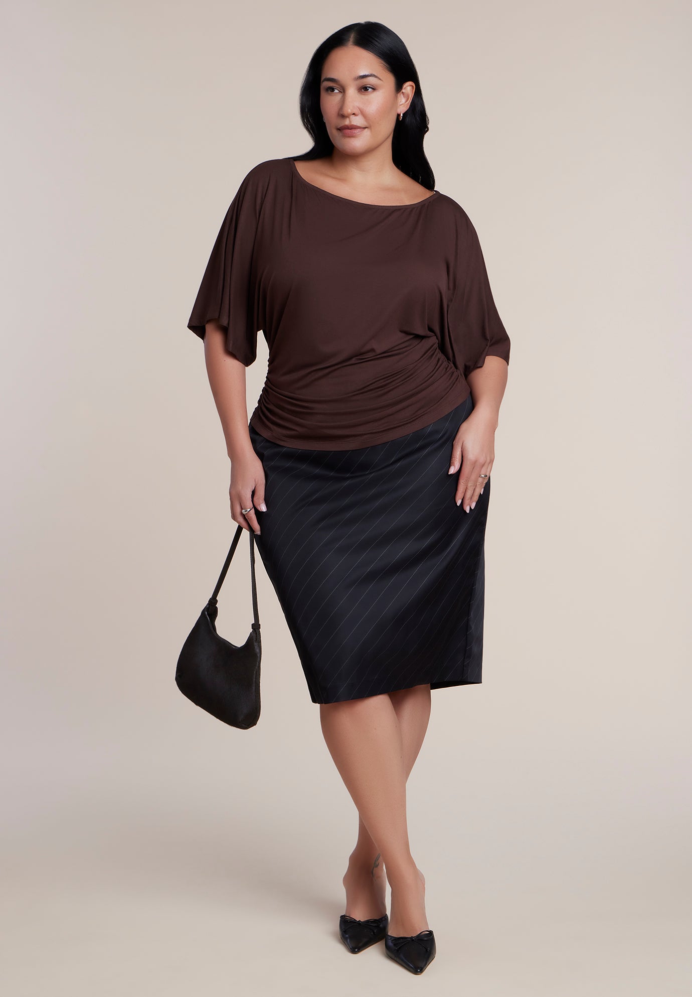 Cinched Waist Draped Top image number 3