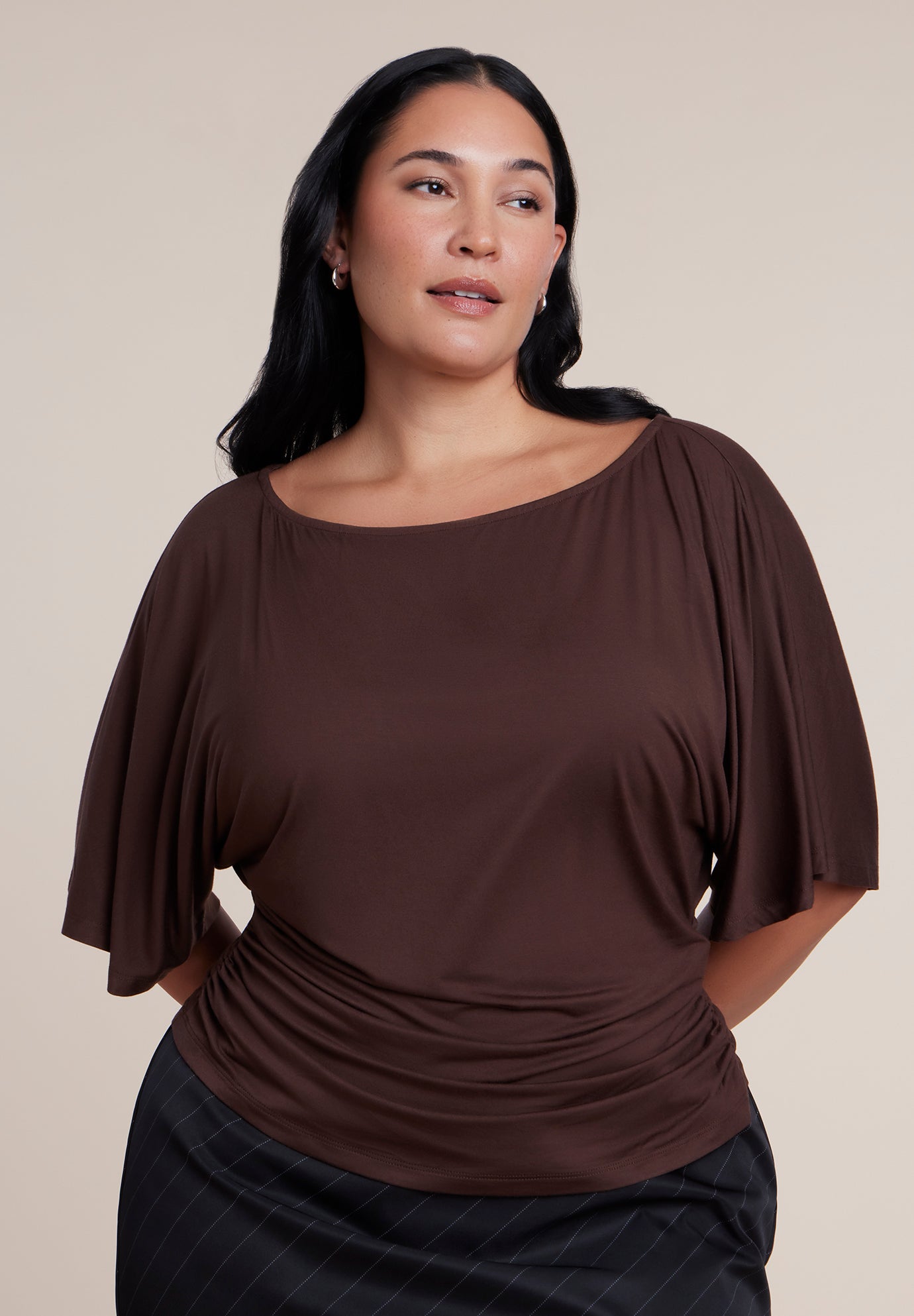 Cinched Waist Draped Top image number 0