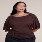 Cinched Waist Draped Top image number 0