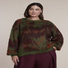 Brushed Intarsia Sweater image number 1