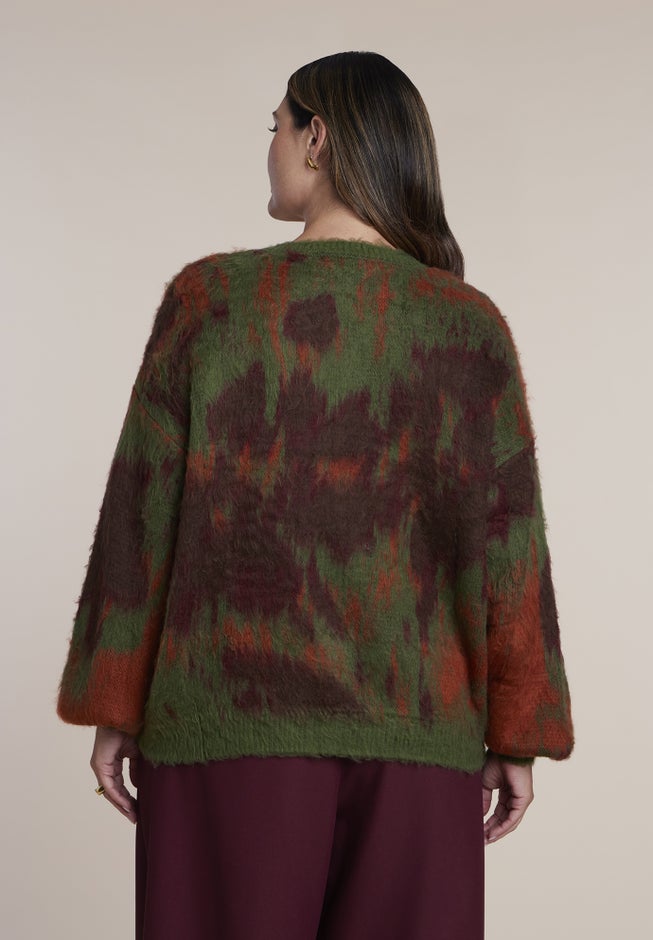 Brushed Intarsia Sweater image number 2