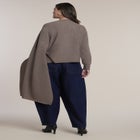Asymmetrical Cape Sleeve Sweater image number 1