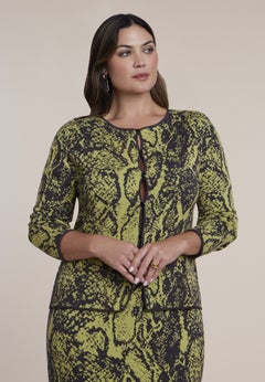 Intarsia Knit Cardigan