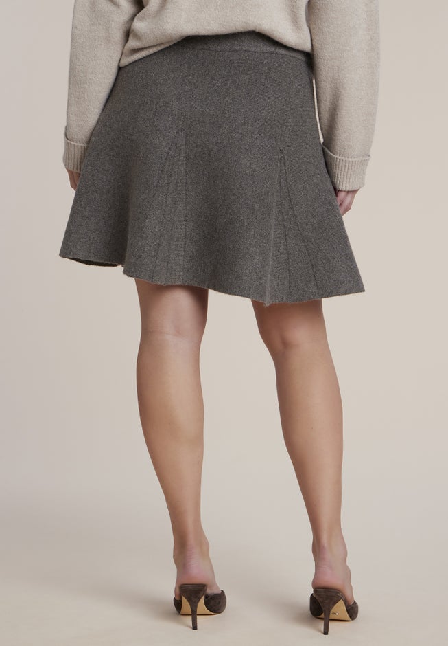 Flared Sweater Mini Skirt image number 2