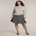 Flared Sweater Mini Skirt image number 0