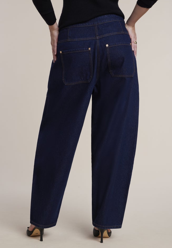 High-Rise Pocket Barrel Jean image number 2