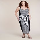 Scarf Print Knit Maxi Dress image number 0